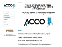 Tablet Screenshot of condocoopowners.org